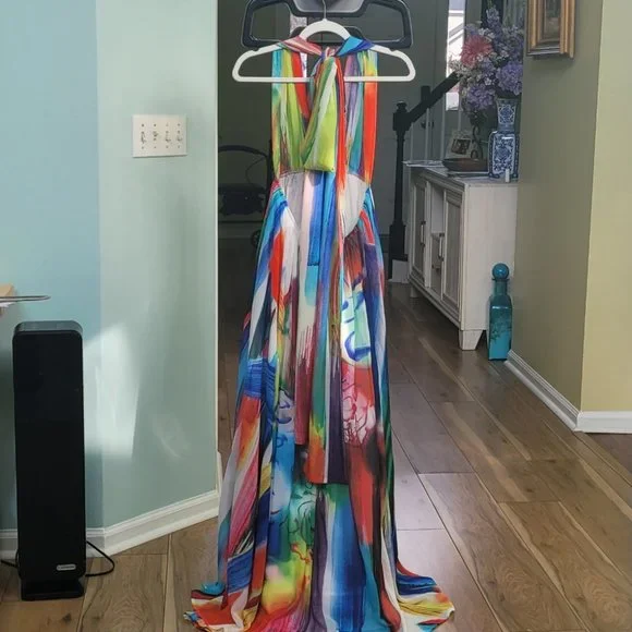 Latiste by Amy Open Back Maxi Dress Size Large - Picture 9 of 15